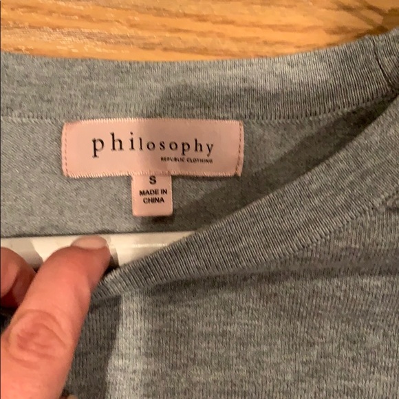 Grey Ruffle Sweater - Picture 3 of 3